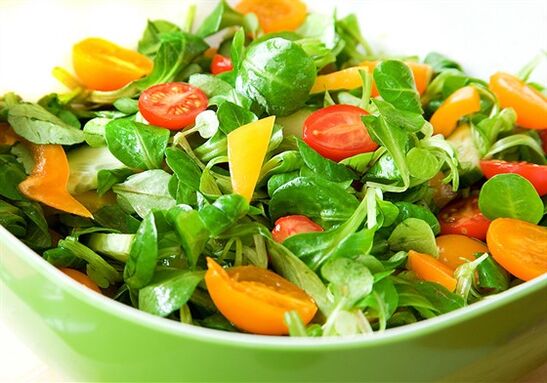 ensalada de verduras para bajar de peso en una semana por 7 kg